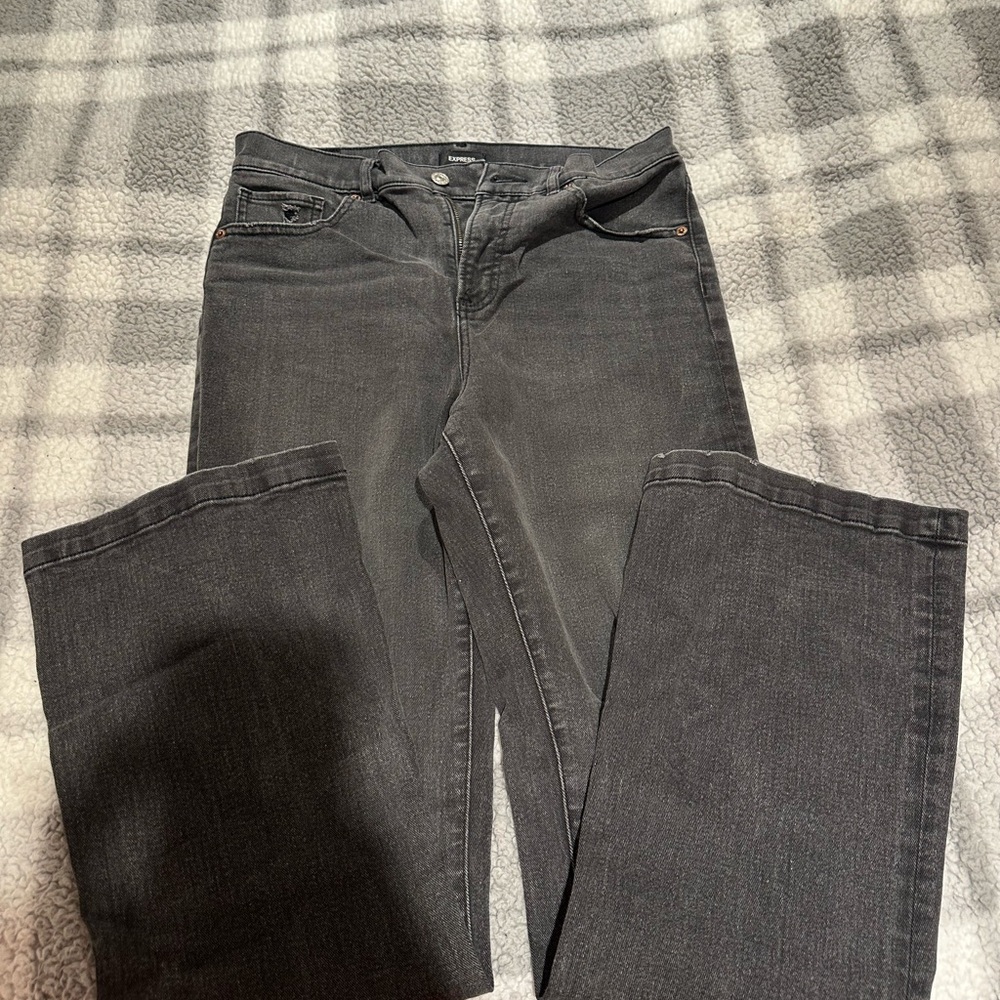 Express High Rise 90 Boot Cut Jeans - Picture 2 of 7
